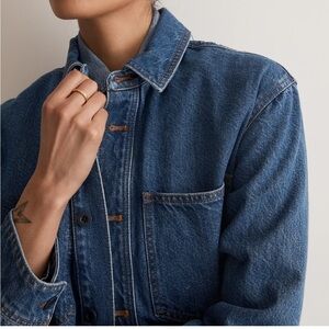 Madewell denim shirt jacket NWT